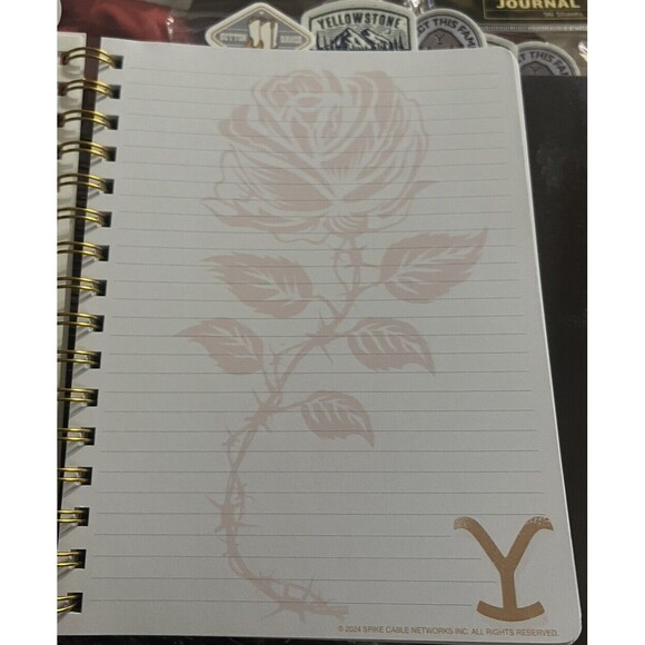 YELLOWSTONE SPIRAL BOUND TABBED JOURNAL BOOK 96 sheets BETH DUTTON, NEW - Picture 3 of 8